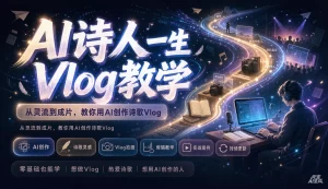 【精】AI诗人一生Vlog教学,AI制作丨伙伴计划丨精选收益丨商单收徒 ,新领域红利期,抓紧做-优优云网创