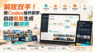 解放双手!用Codex操作即梦,自动批量生成图片和视频-优优云网创