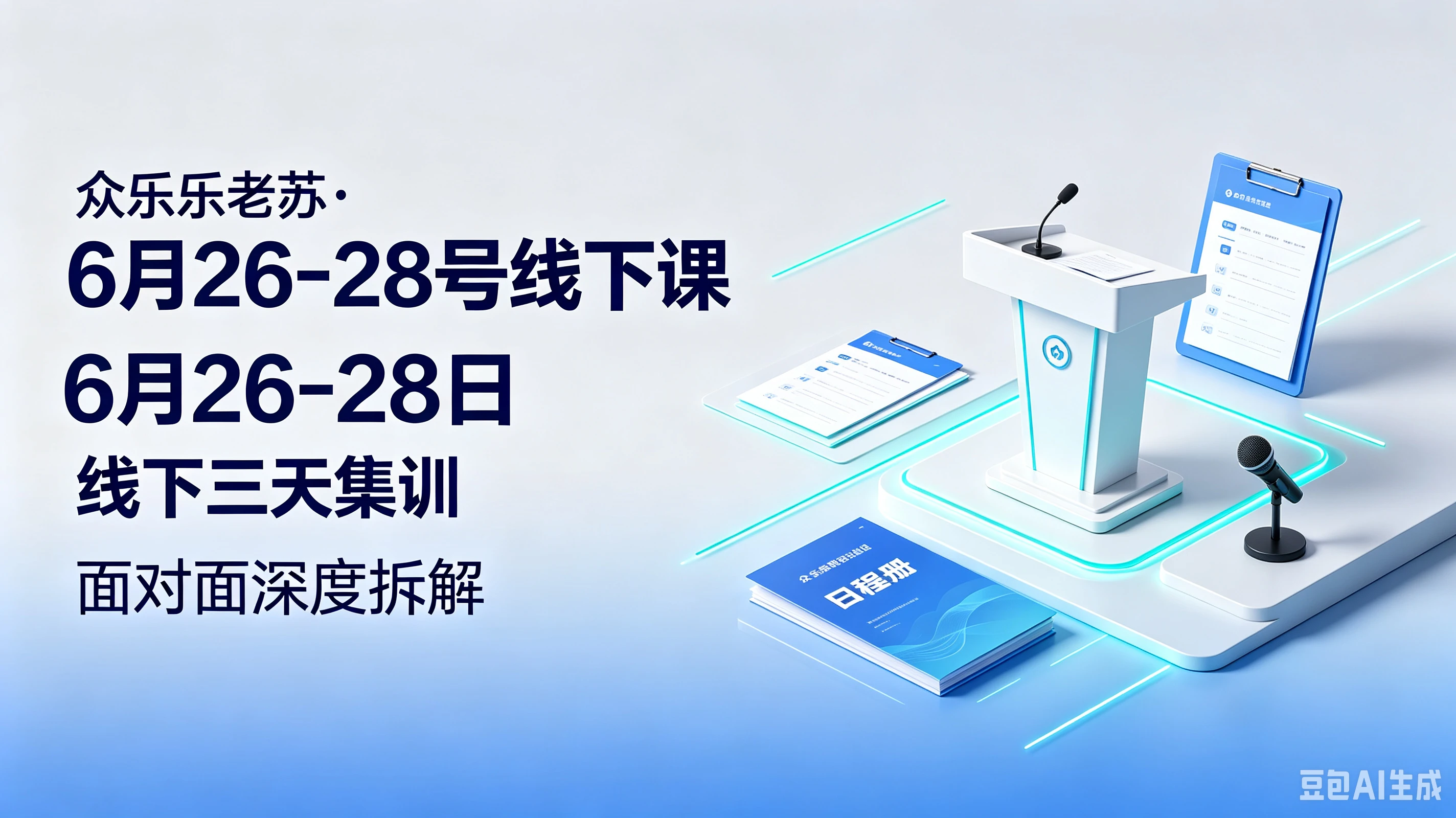 【精】众乐乐老苏。6月26-28号线下课6月26-28日线下三天集训，面对面深度拆解-优优云网创