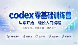 codex零基础训练营，从零开始，轻松入门编程，系统学习，实战项目，快速上手-优优云网创