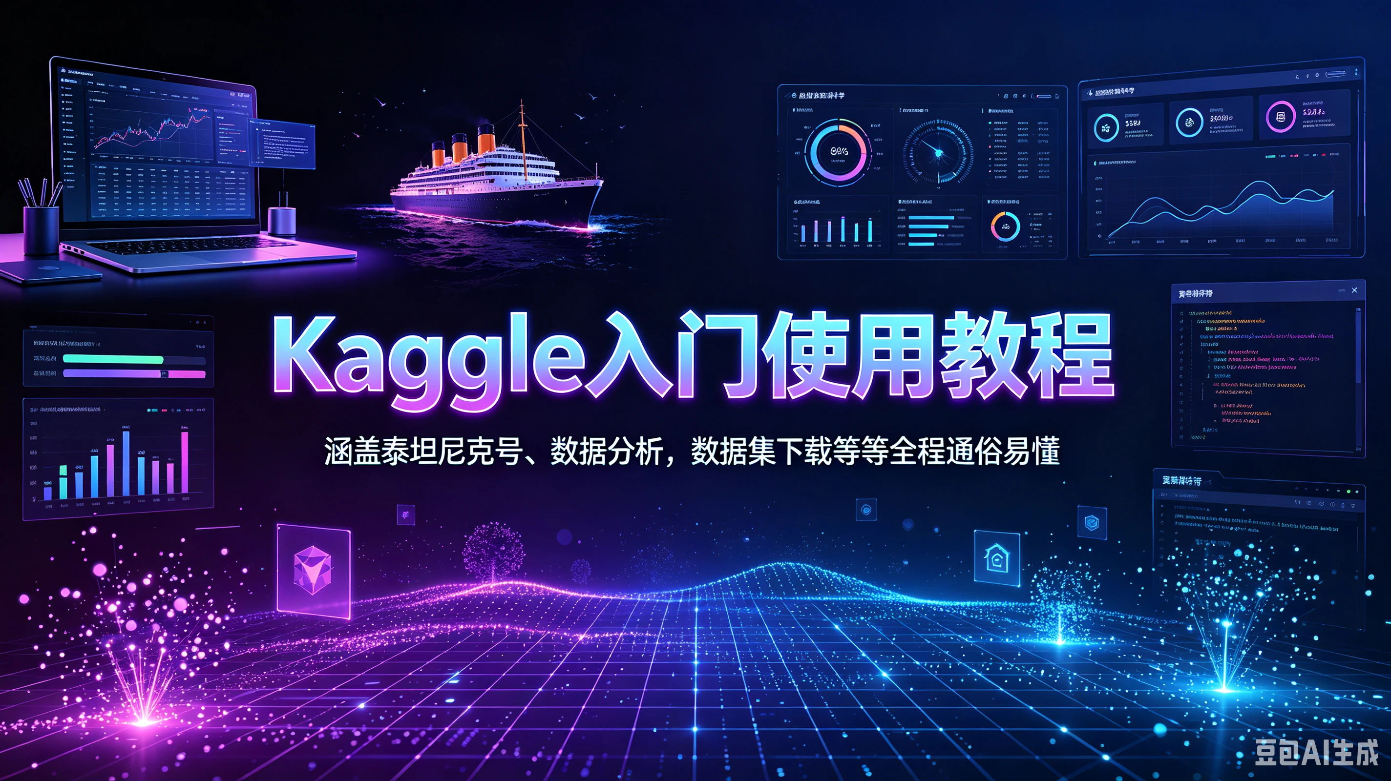 【精】Kaggle入门使用教程,涵盖泰坦尼克号、数据分析,数据集下载等等全程通俗易懂 【精】Kaggle入门使用教程,涵盖泰坦尼克号、数据分析,数据集下载等等全程通俗易懂