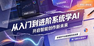 从入门到进阶系统学AI,开启智能创作新未来,两门课程,全面提升你的AI创作能力-优优云网创