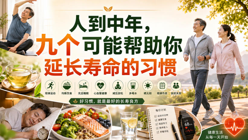 付费文章:人到中年,九个可能帮助你延长寿命的习惯-优优云网创