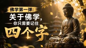 (19728期)付费文章:佛学第一弹:关于佛学,你只需要记住四个字-优优云网创