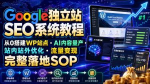 Google独立站SEO系统教程,从0搭建WP站点・AI内容量产・站内站外优化・流量变现完整落地SOP(2026年7月)-优优云网创