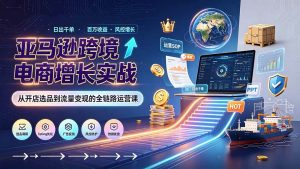 (19308期)亚马逊0-1孵化特训营8期:从注册风控到稳定日出千单实战,规避审核封店风险,标准化执行流程落地-优优云网创