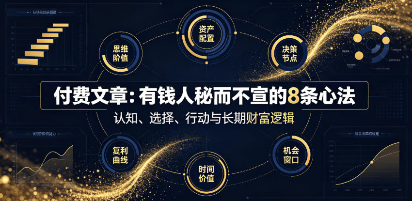 付费文章：有钱人秘而不宣的8条心法-优优云网创
