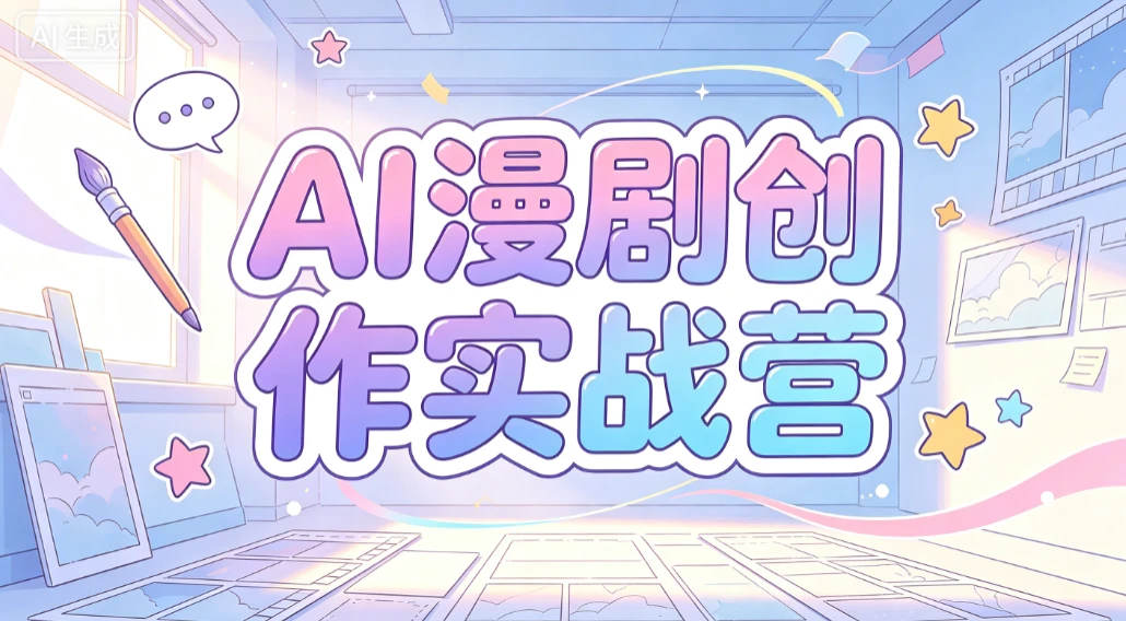 【精】AI漫剧创作实战营,剧本写了没人看?分镜画了不会动?这套课教你打通漫剧制作全链路,直接产出可传播成品-优优云网创