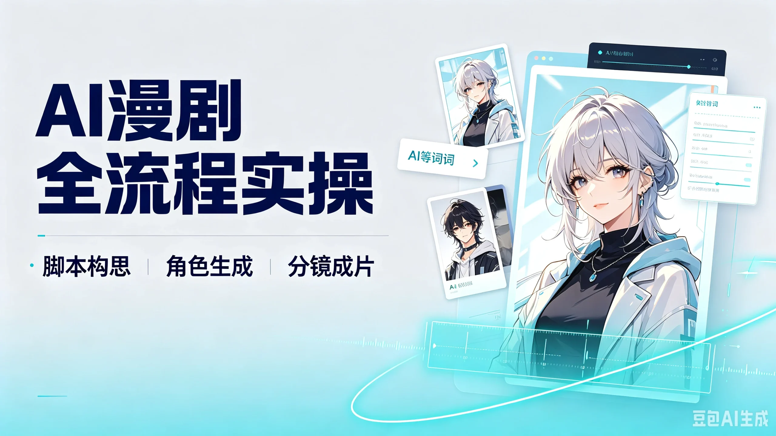 【精】AI漫剧全流程实操，脚本构思、角色生成、分镜成片-啥好玩副业网