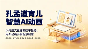 【精】孔孟道育儿智慧AI动画,以传统文化滋养孩子品格,用AI动画开启智慧启蒙,品格培养、亲子共读、智慧启蒙、动画故事、成长陪伴-优优云网创