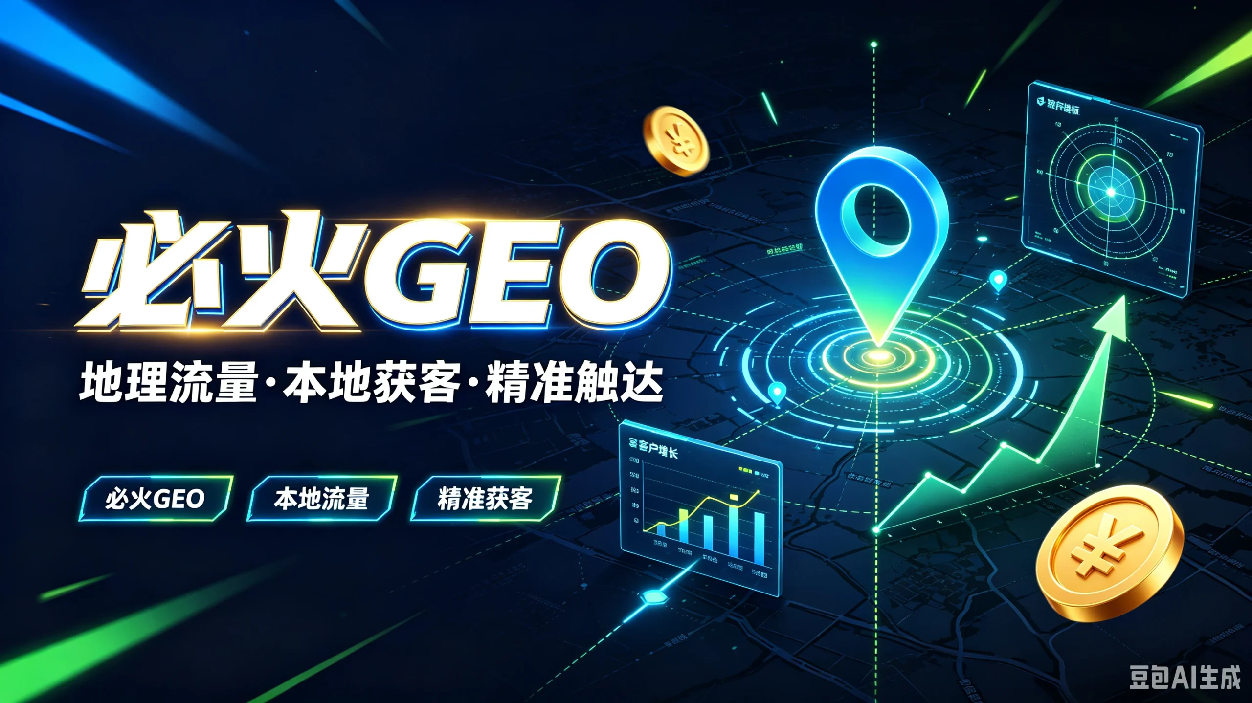 【精】必火GEO，地理流量·本地获客·精准触达，必火GEO、本地流量、精准获客-啥好玩副业网