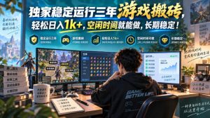 三款AI自动化游戏，日入千元，长期稳定，毫无保留的全部教给你！-免费资源