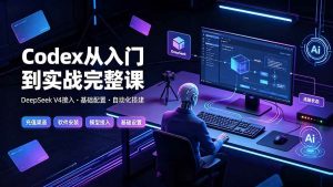 (19257期)Codex从入门到实战完整课|充值·安装·接入DeepSeek,记忆·插件·Skill·CLI·MCP全拆解-优优云网创