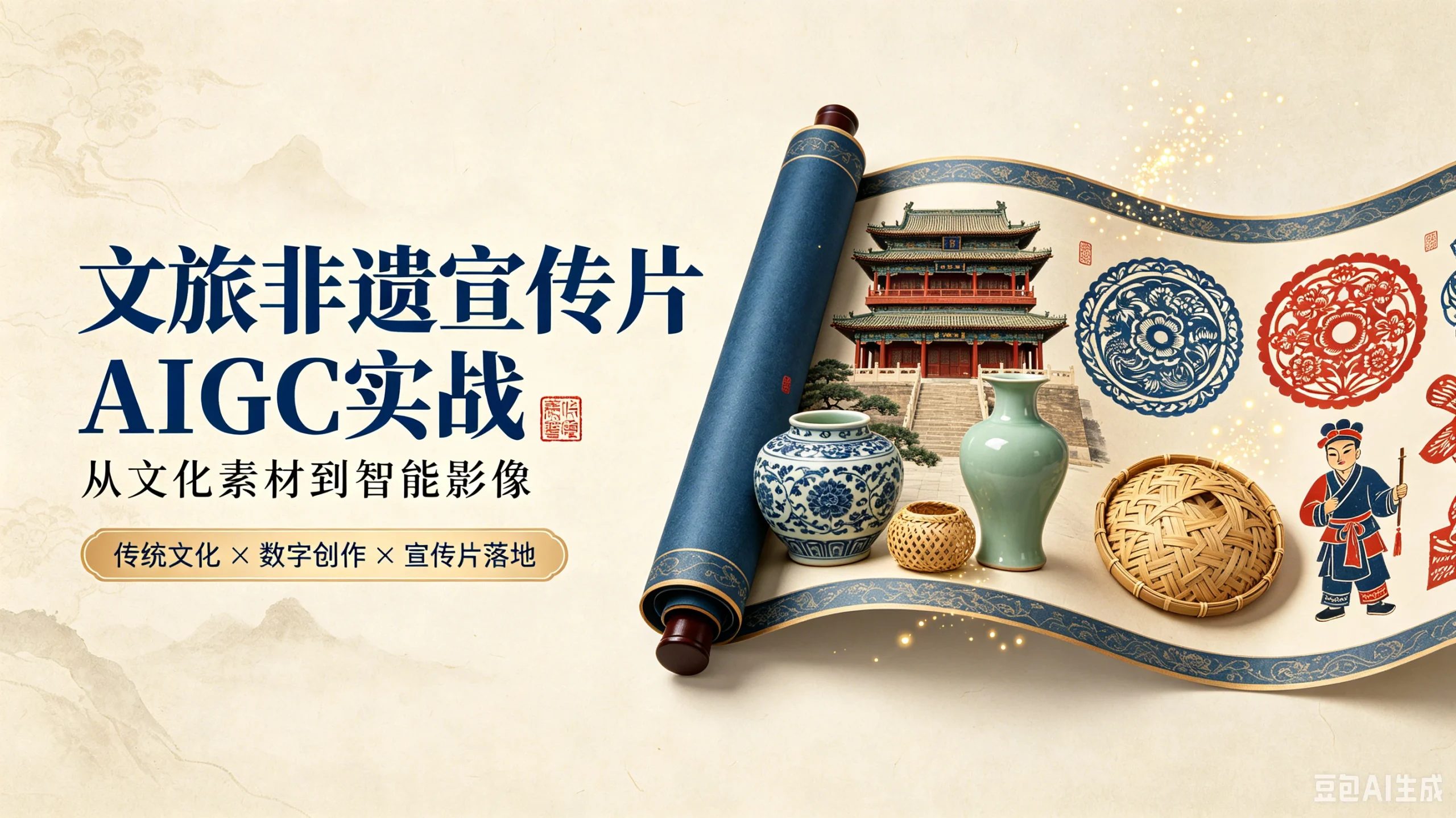 【精】文旅非遗宣传片AIGC实战：一人导演组从文化素材到智能影像，GPT Image2+Seedance2.0全流程-啥好玩副业网