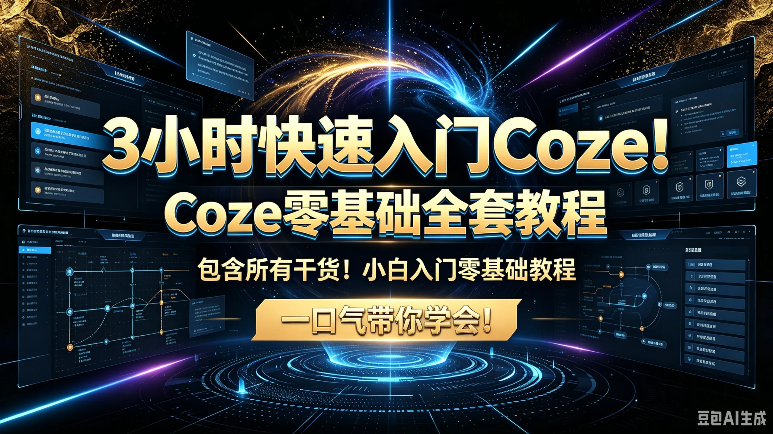 【精】3小时快速入门Coze！Coze零基础全套教程包含所有干货！小白入门零基础教程一口气带你学会！-啥好玩副业网