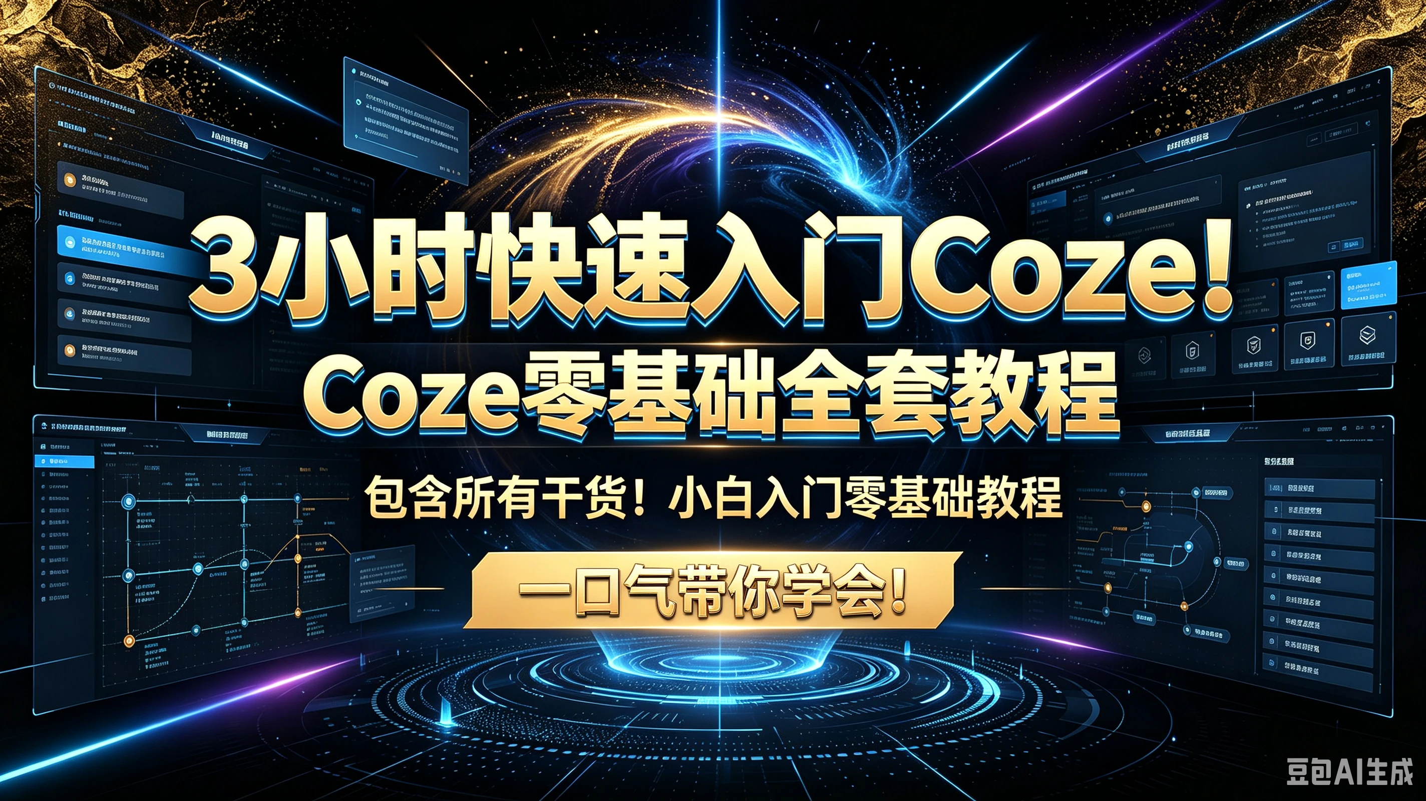 【精】3小时快速入门Coze!Coze零基础全套教程包含所有干货!小白入门零基础教程一口气带你学会!-优优云网创