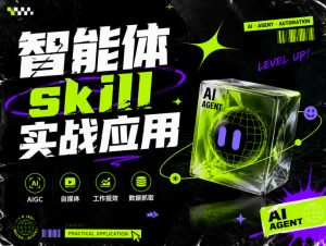 智能体skill实战应用，为寻求利用智能体进行工作提效的人打造，案例演示，纯实战课-优优云网创