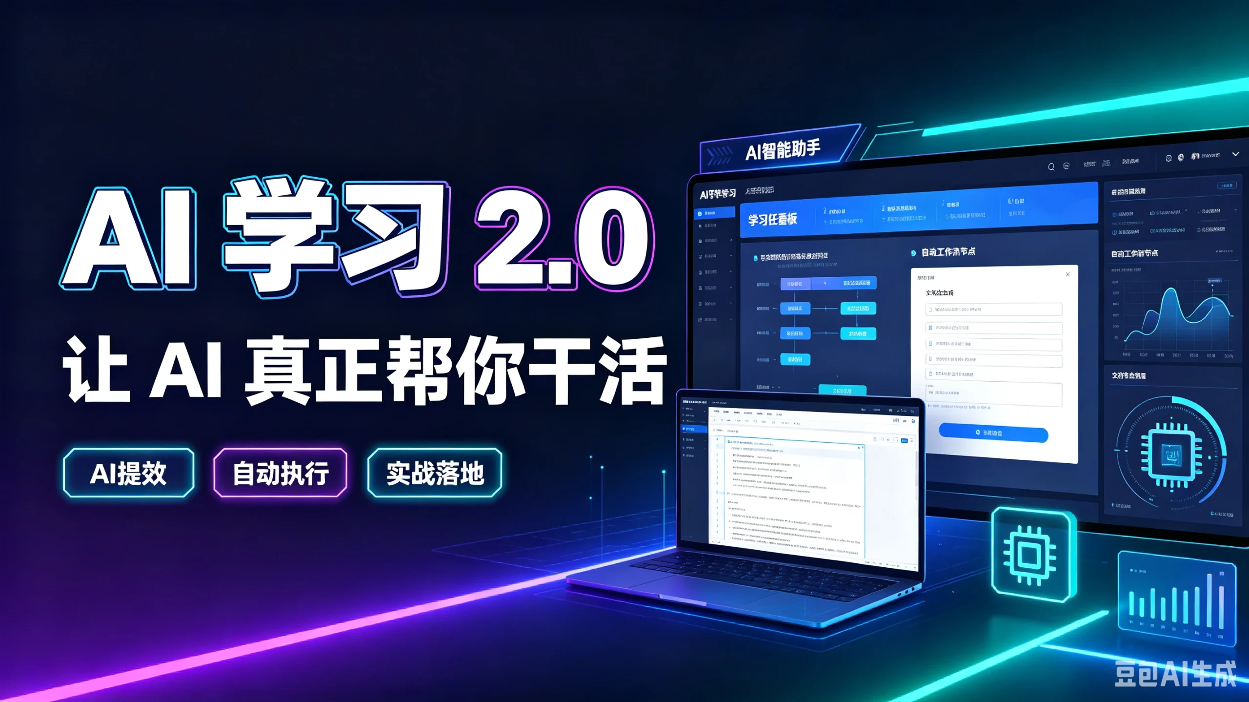 【精】AI学习2.0让AI真正帮你干活，AI提效、自动执行、实战落地-啥好玩副业网
