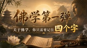 付费文章:佛学第一弹,关于佛学,你只需要记住四个字-优优云网创