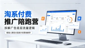 【精】淘系付费推广陪跑营:拆解广告底层流量逻辑,精准人群四大投放计划落地教学(更新26年6月)-优优云网创