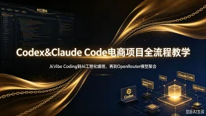 【精】Codex&Claude Code电商项目全流程教学,从Vibe Coding到AI工程化编程,再到OpenRouter模型聚合-优优云网创
