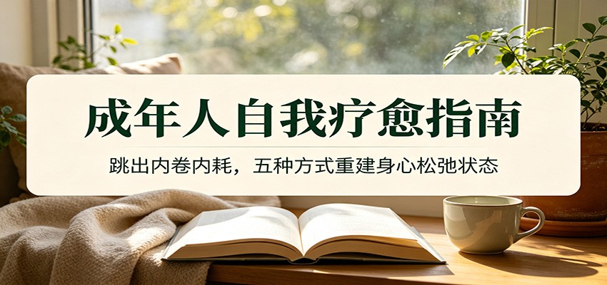 成年人自我疗愈指南：跳出内卷内耗，五种方式重建身心松弛状态-优优云网创