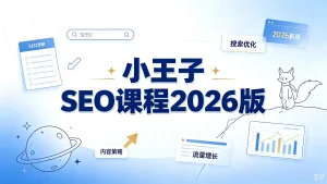 【精】小王子谷歌独立站SEO运营课程，手把手教你提升网站排名、分析竞争对手（更新2026）-优优云网创