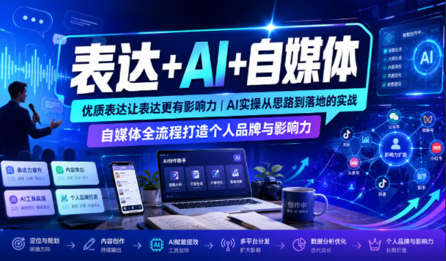 表达ai自媒体，优质表达让表达更有影响力ai实操从-免费资源