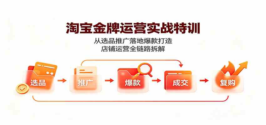 淘宝金牌运营实战特训：从选品推广落地爆款打造-免费资源