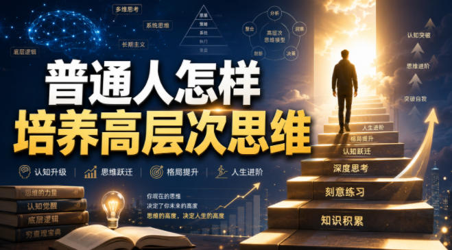 付费文章：普通人怎样培养高层次思维-免费资源