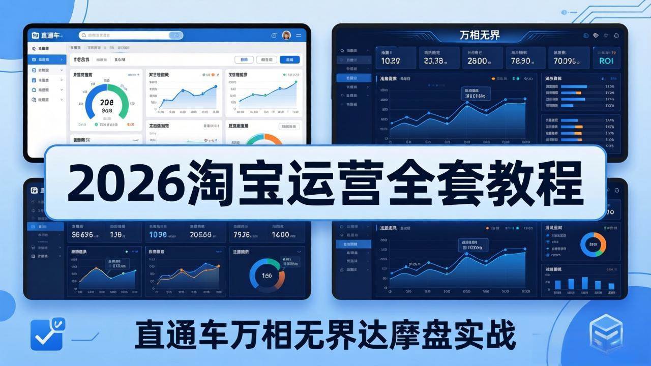 （19288期）2026淘宝运营全套教程更新7月，直通车万相-免费资源