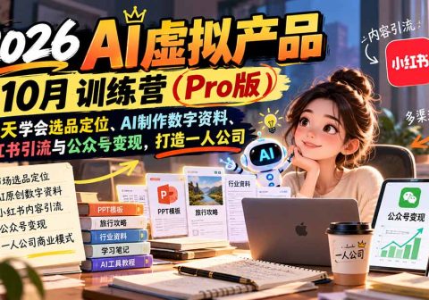 2026AI虚拟产品10月训练营(Pro版-免费资源