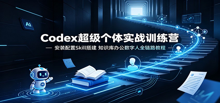codex超级个体实战训练营：安装配置skill搭建，知识库办-免费资源