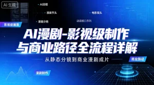 【精】ai-漫剧-影视级制作与商业路径全流程详解，-免费资源