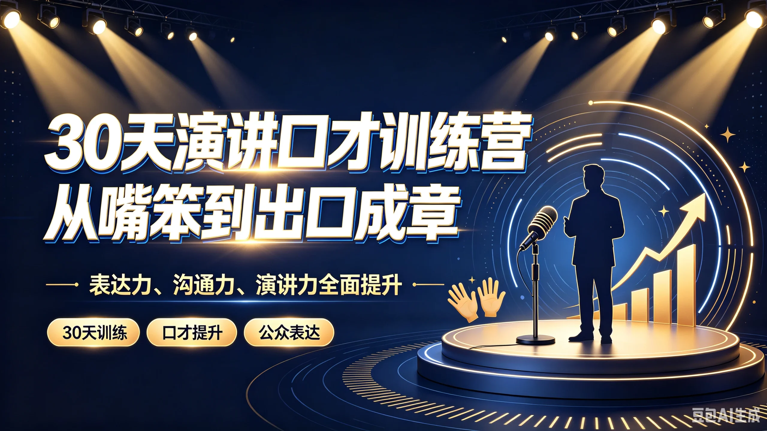 【精】30天演讲口才训练营｜从嘴笨到出口成章，表-免费资源