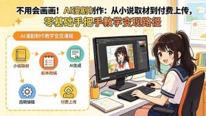 （19429期）不用会画画！ai漫剧制作：从小说取材到付-免费资源