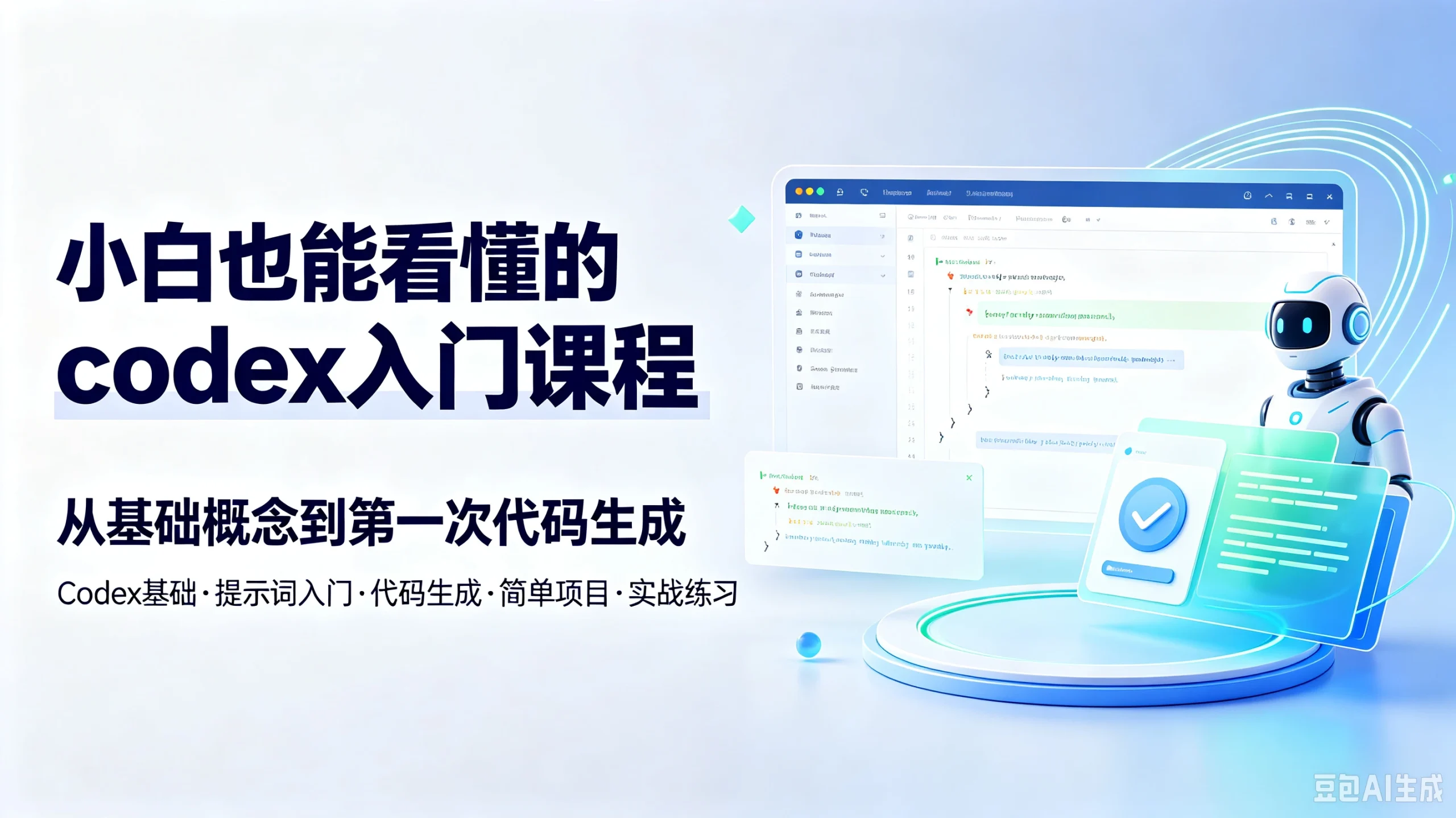 【精】小白也能看懂的codex入门课程,从基础概念到第一次代码生成 【精】小白也能看懂的codex入门课程,从基础概念到第一次代码生成