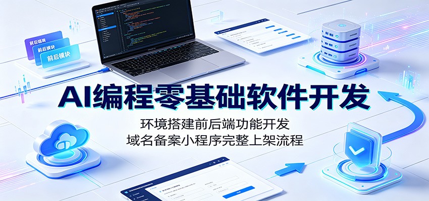 ai编程零基础软件开发：环境搭建前后端功能开发，-免费资源