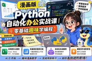 漫画版python自动化办公实战课｜零基础趣味学编程，-免费资源