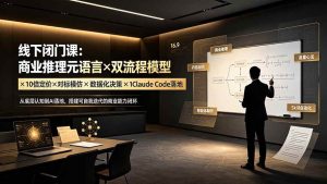 (19381期)线下闭门课:商业推理元语言x双流程模型-免费资源
