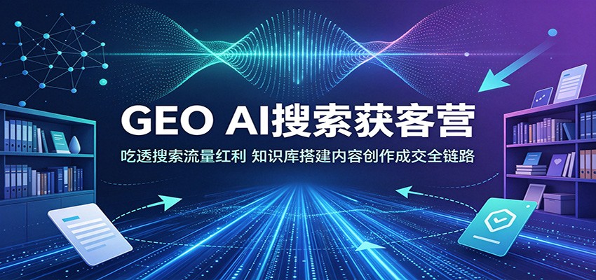 geo-ai搜索获客营：吃透搜索流量红利，知识库搭建内-免费资源