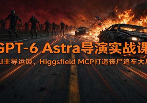GPT-6 Astra导演实战课:AI主导运镜,Higgsfield MCP打造丧尸追车大片-免费资源