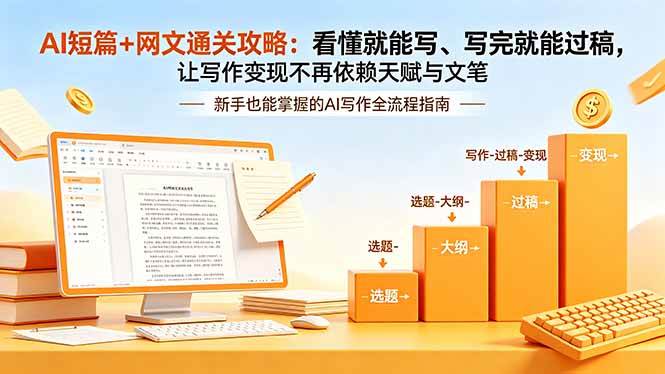 （19655期）ai短篇网文通关攻略-更新：看懂就能写、写-免费资源