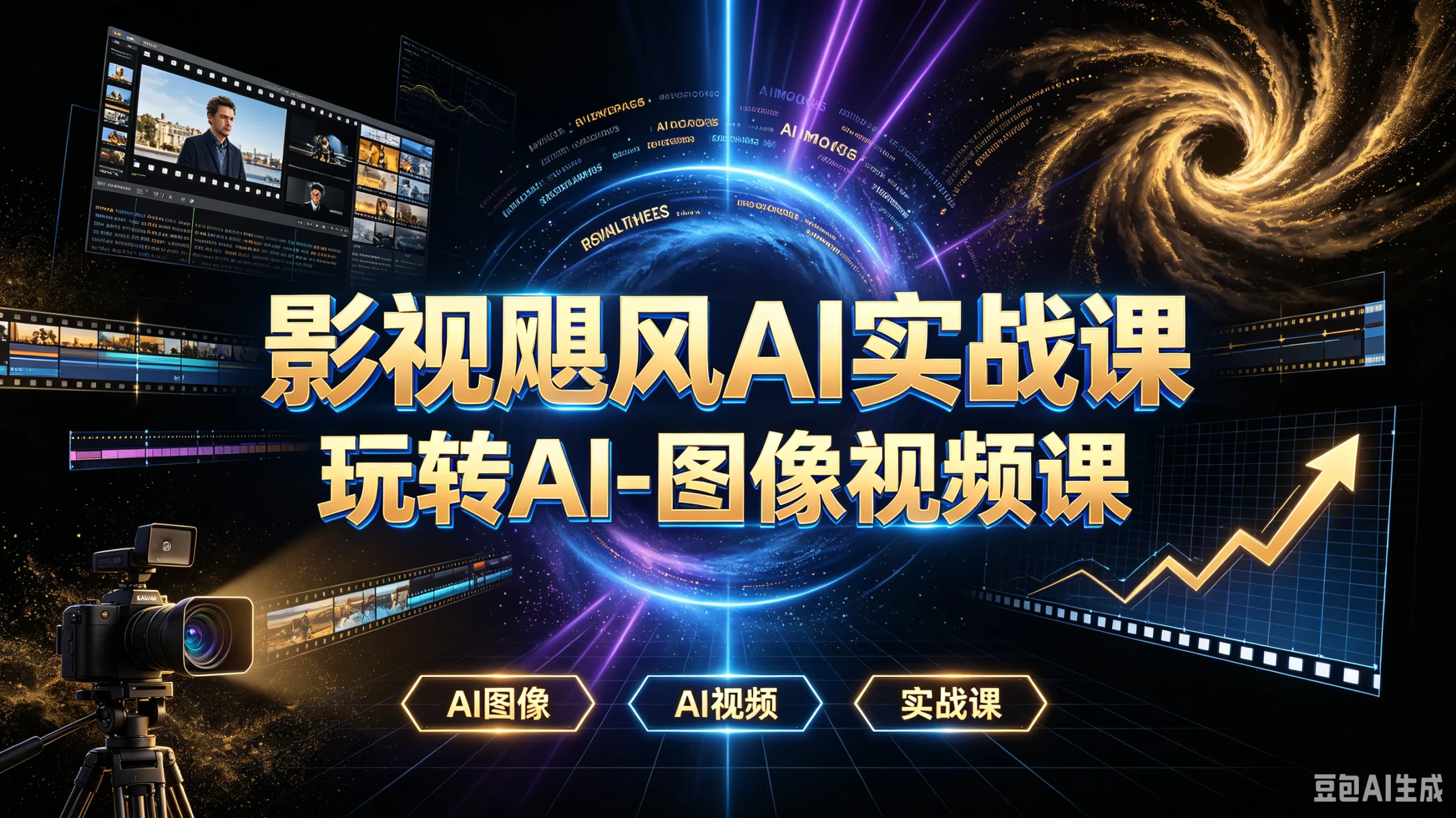【精】影视飓风ai实战课玩转ai-图像视频课，ai图像、ai-免费资源