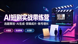 【精】ai短剧实战带练营,选题策划·ai生成·剪辑成-免费资源