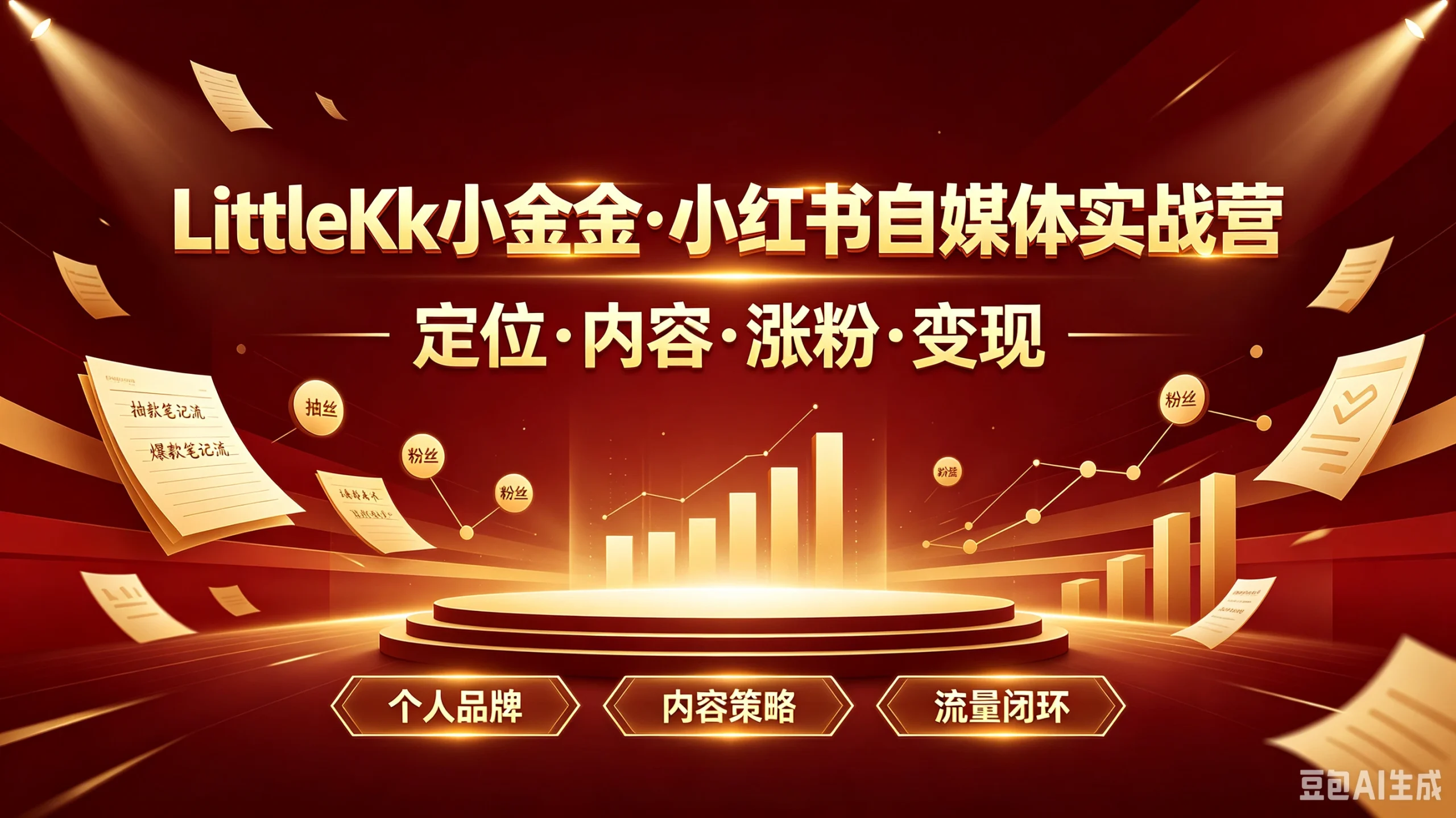 【精】littlekk小金金·小红书自媒体实战营一定位·内容-免费资源
