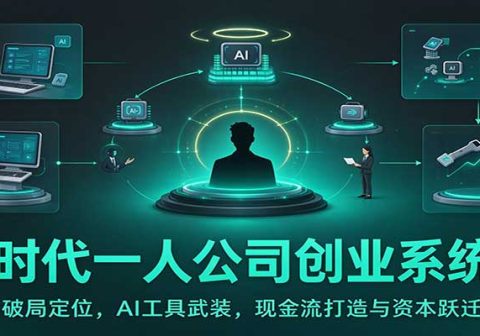 AI时代一人公司创业系统课:破局定位,AI工具武装,现金流打造与资本跃迁-免费资源
