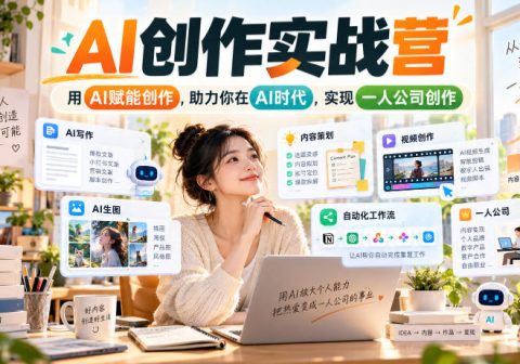 AI创作实战营，用AI赋能创作，助力你在AI时代，实现一人公司创作(更新)-免费资源