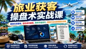 旅业获客操盘术实战课｜精准引流落地、信任成交-免费资源