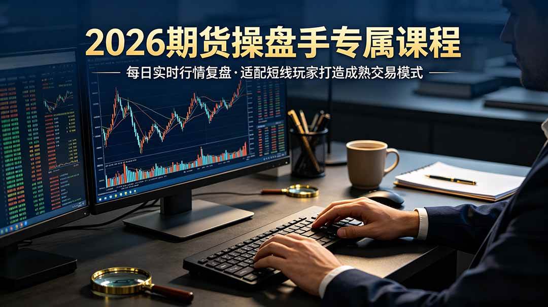 （19300期）2026期货操盘手专属课程-更新7月11，每日实时-免费资源